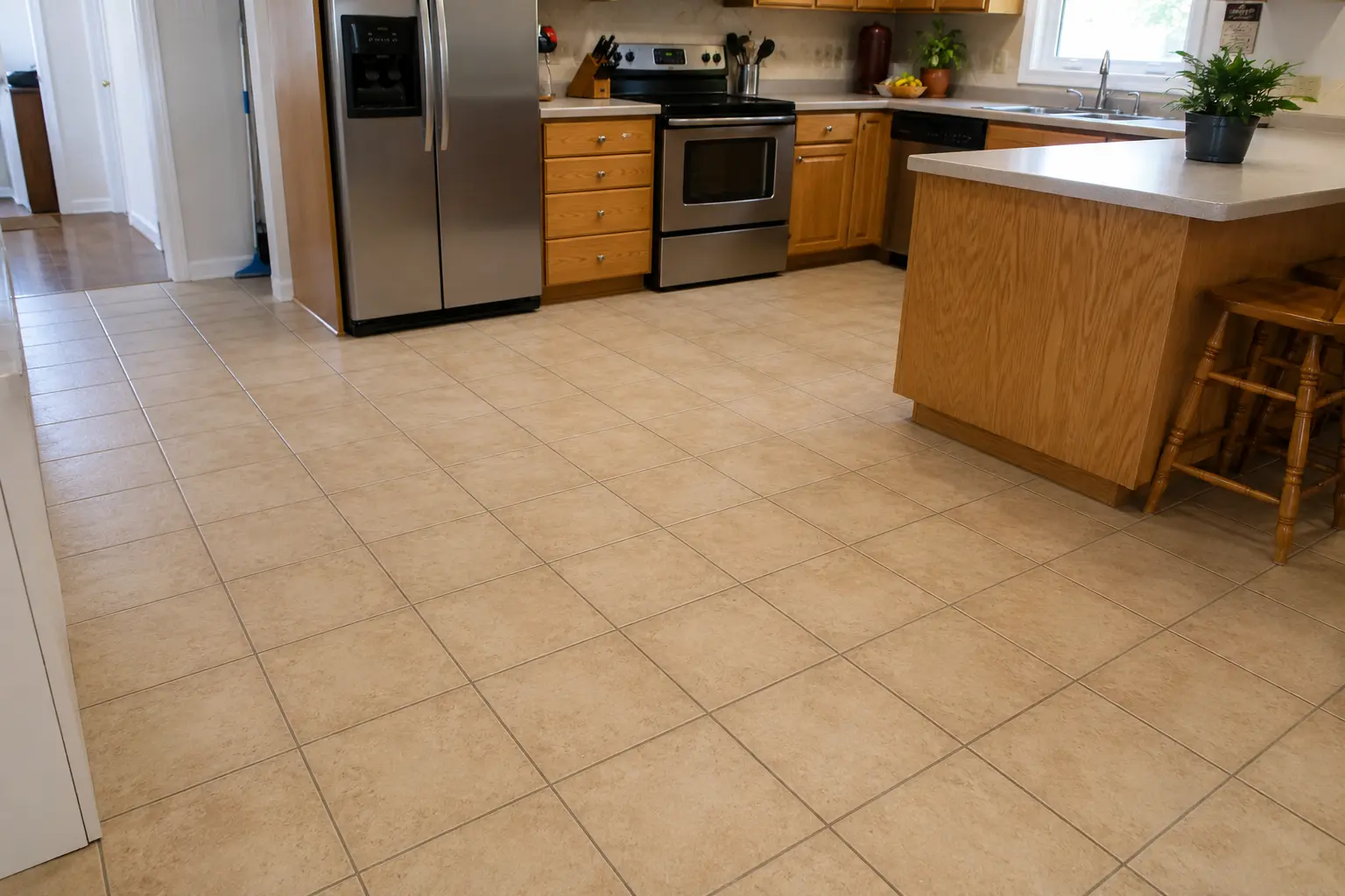 Original flooring before