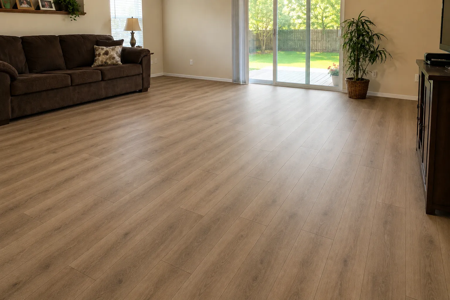 AI-visualized new LVP flooring