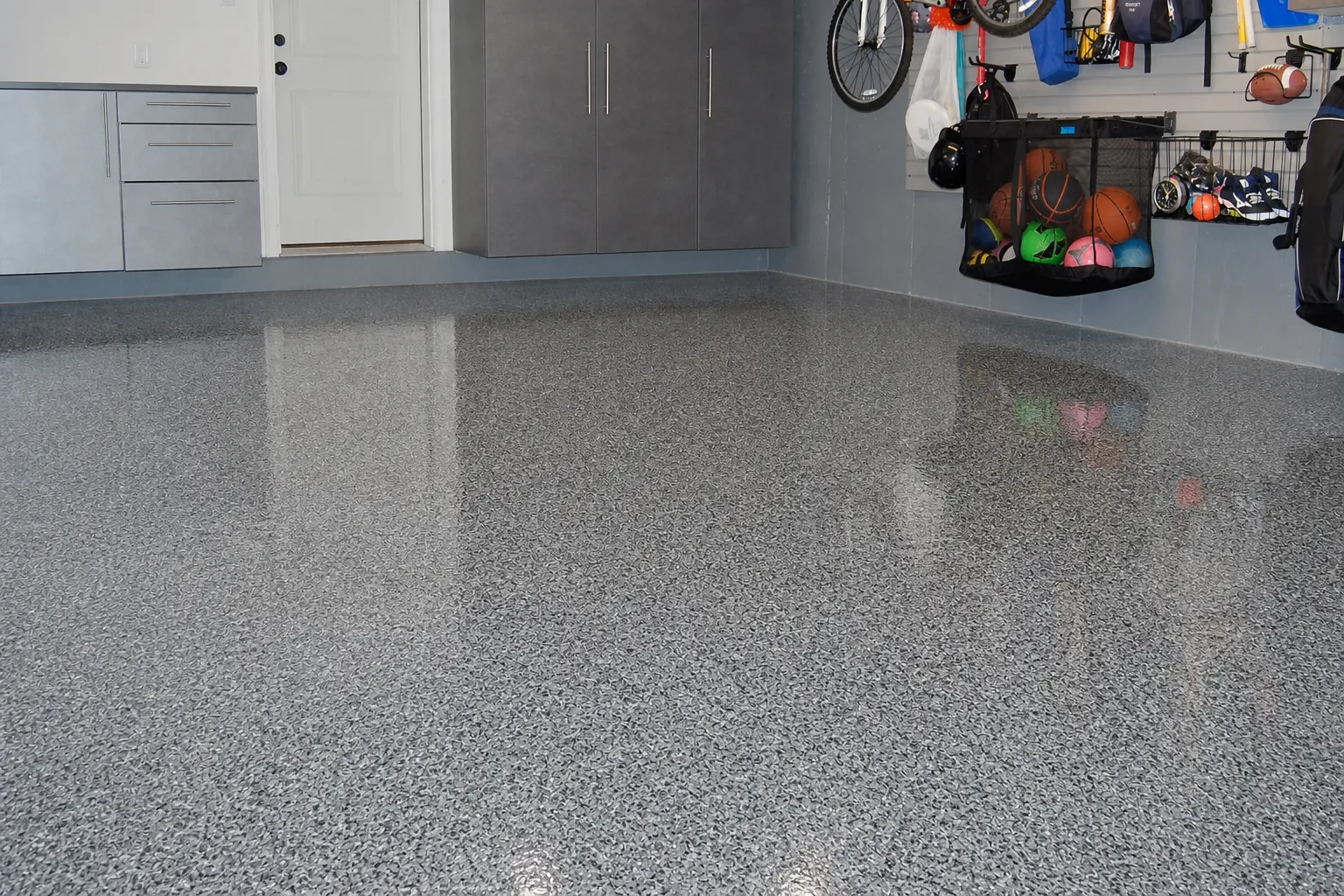 AI-visualized epoxy garage floor