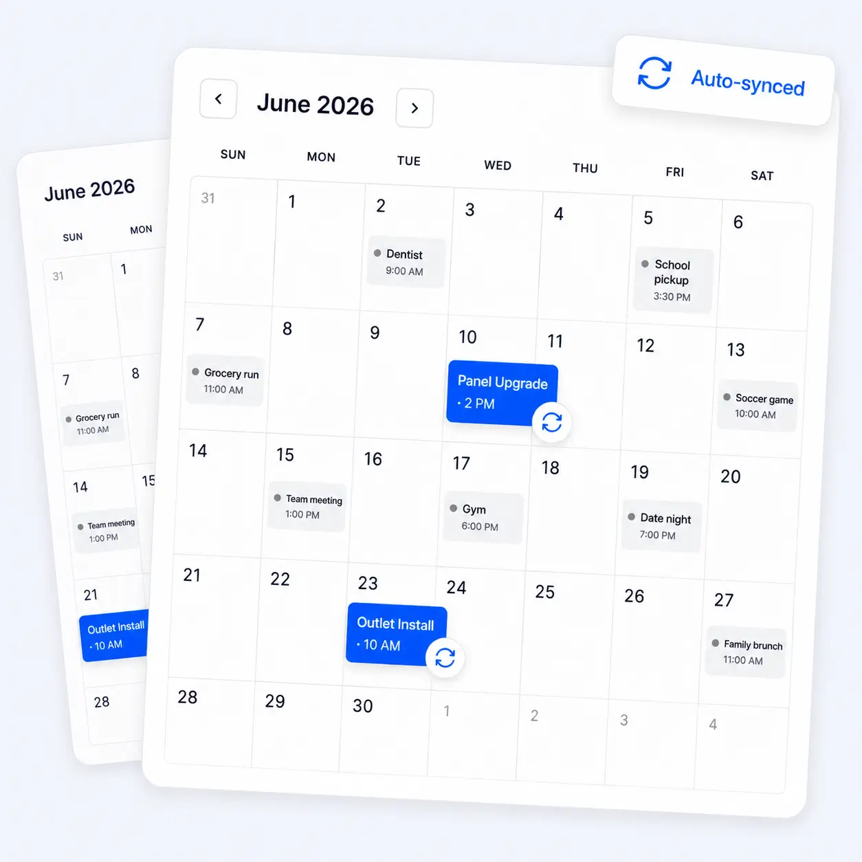 RynoSuite jobs syncing into Google Calendar