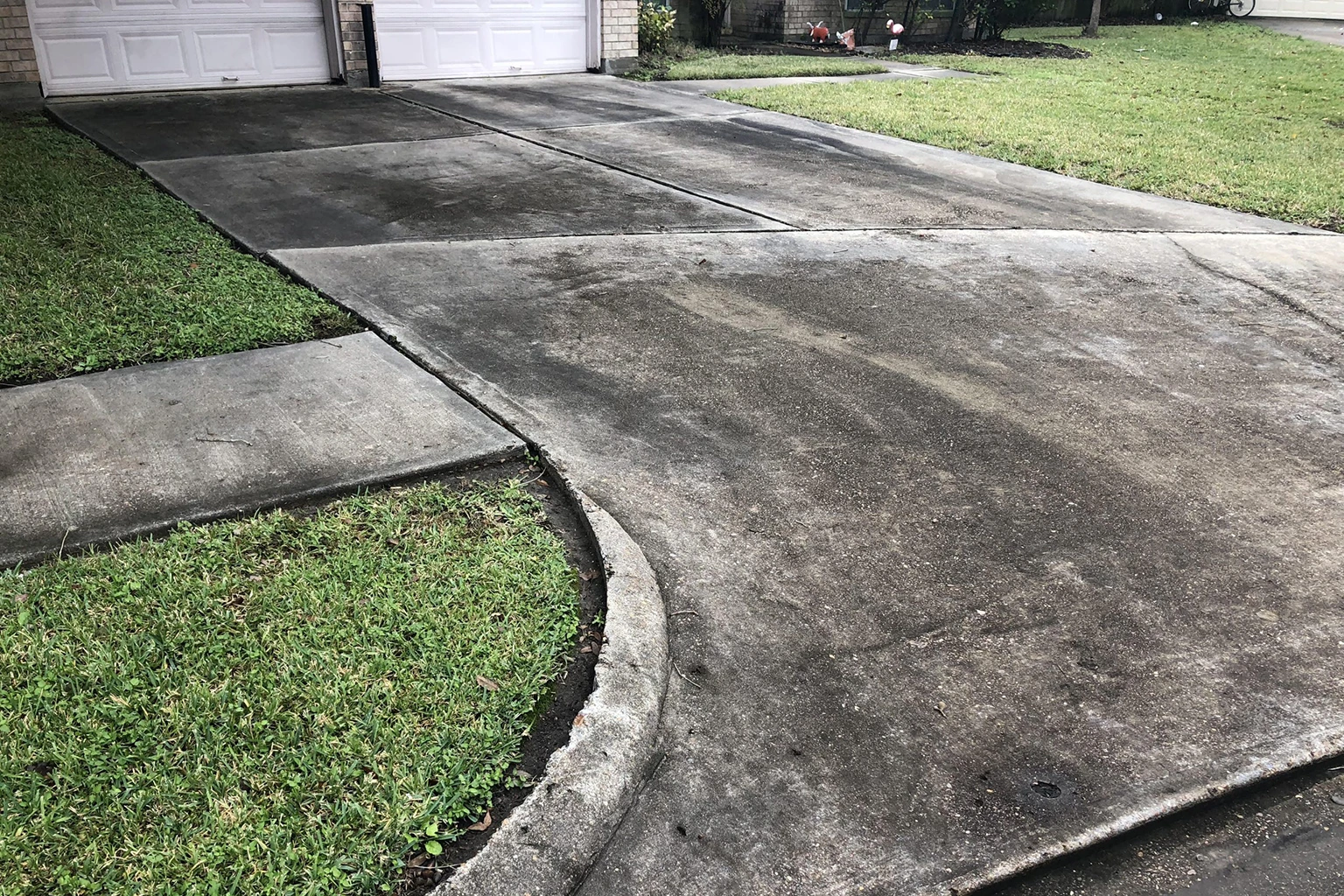Garage floor before epoxy