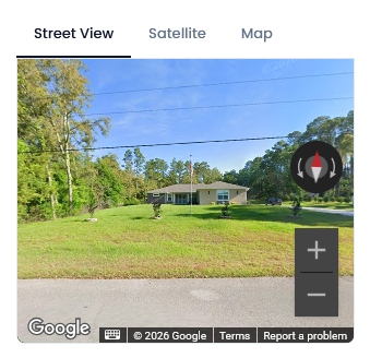 Interactive Street View, Satellite, and Map of the property